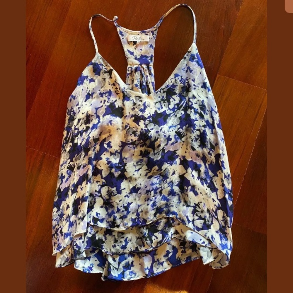 New Parker floral halter tank XS